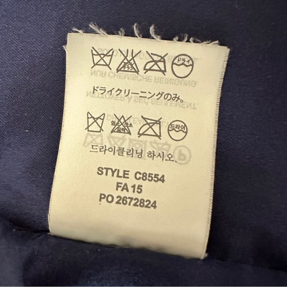 J. Crew Royal Blue Majesty Stadium Cloth Nello Gori Wool Peacoat Coat Women’s 00 - Picture 13 of 16